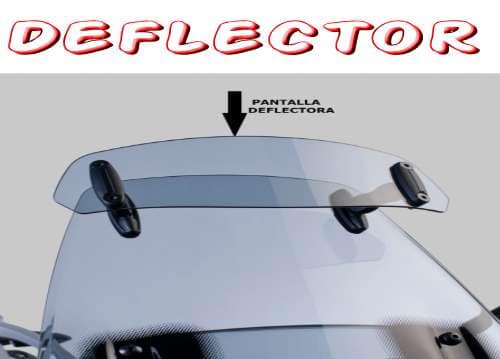 deflector de cúpula para moto