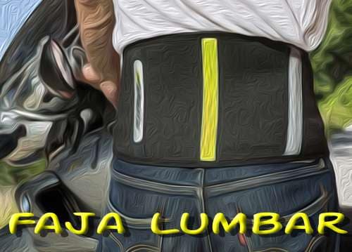 faja lumbar para moto