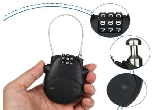 Candado extensible para moto