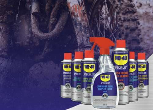 WD-40 producto multiuso para moto