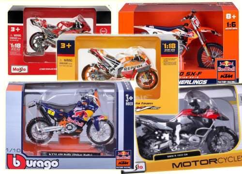 réplica de moto a escala