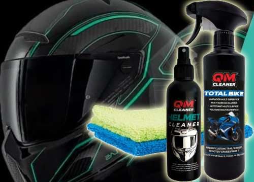 limpiador casco de moto