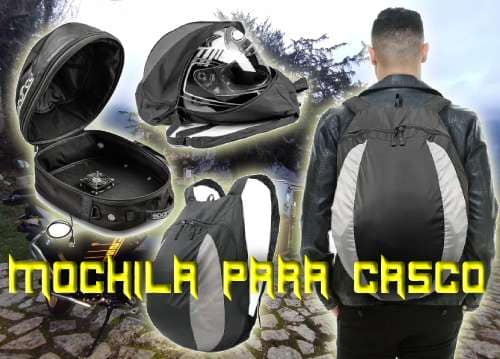 mochila para casco de moto