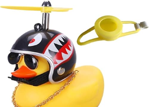 Patito de goma motero