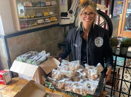 I Fabones Rider Gozón 2026 avituallamiento galletas de Grado