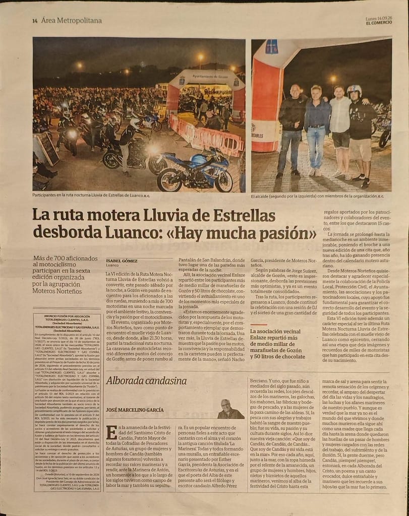 lluvia de estrellas en el comercio